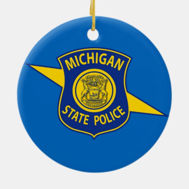 Michigan State Police Ornament (Back)
