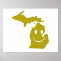 Michigan State Shape Face