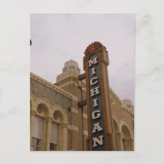Michigan Theatre Postcard (Front)