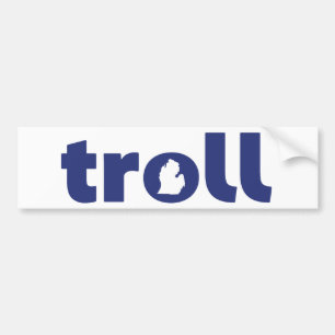 Michigan Troll Bumper Sticker