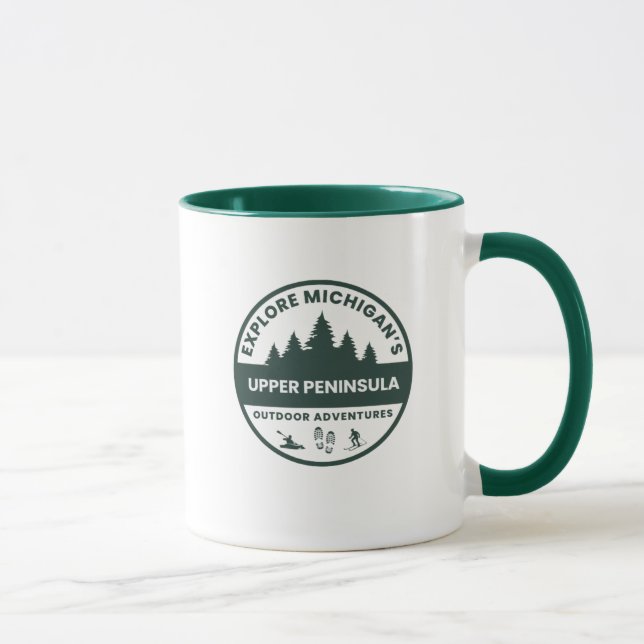 Michigan Upper Peninsula Hometown Coffee Mug (Right)