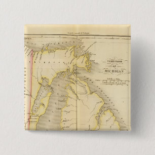 Michigan US 15 Cm Square Badge