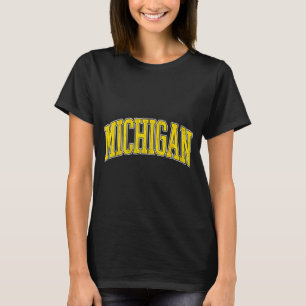 Michigan Vintage Varsity Sports Design Men Women T-Shirt