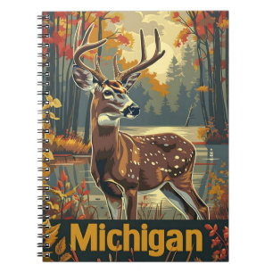 Michigan white-tailed deer notebook