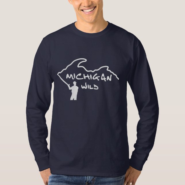 Michigan Wild Logo Long Sleeve T-Shirt (Front)