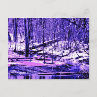 Michigan Winter Postcard