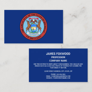 Michigander Seal, Seal of Michigan Business Card
