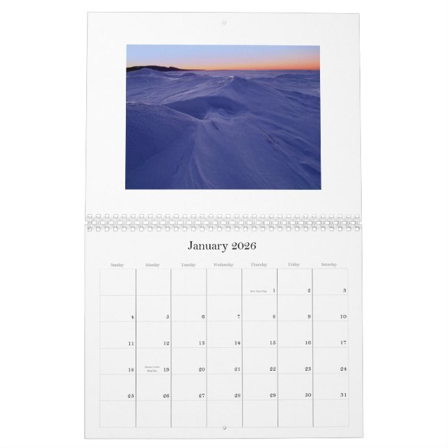 Michigan's UP - Customised Calendar (Jan 2026)