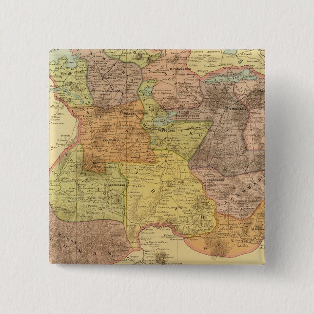 Michoacan 15 Cm Square Badge (Front)