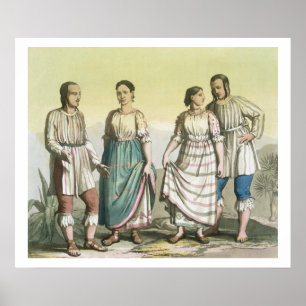 Michoacan Indians in Traditional Costume, Mexico ( Poster