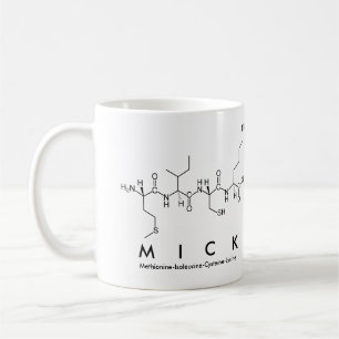 Mick peptide name mug