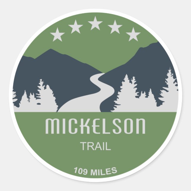 Mickelson Trail Classic Round Sticker (Front)