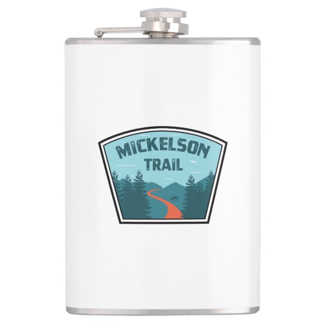 Mickelson Trail Hip Flask (Front)