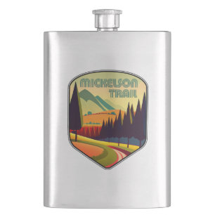 Mickelson Trail South Dakota Colours Hip Flask