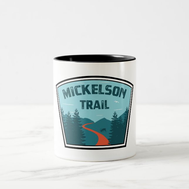 Mickelson Trail Two-Tone Coffee Mug (Center)
