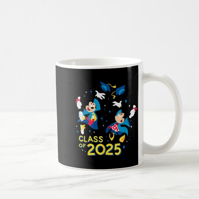 Mickey &amp; minnie mouse graduation class of 2025 coffee mug (Right)