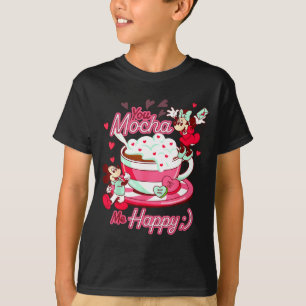 Mickey Amp Minnie Valentines Day You Mocha Me H  T-Shirt