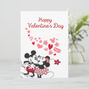 Mickey and Minnie Valentine Holiday Card