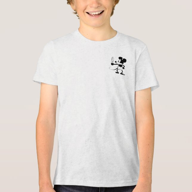 Mickey - Looking in the Mirror (Plane Crazy, 1929) Tri-Blend Shirt (Front)