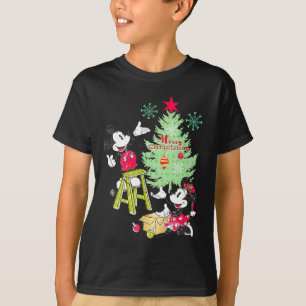 Mickey Minnie Clic Christmas Tree T-Shirt
