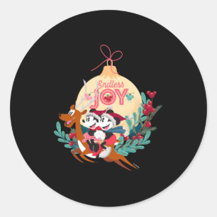 Mickey Minnie Endless Joy  Classic Round Sticker