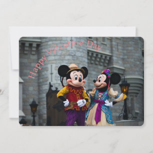 Mickey & Minnie Valentine's Day Holiday Card