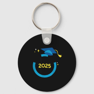 Mickey mouse blue graduation cap class of 2025  key ring