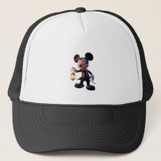 Mickey mouse hold a lantern trucker hat