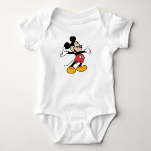 Mickey Mouse image one piece Baby Bodysuit