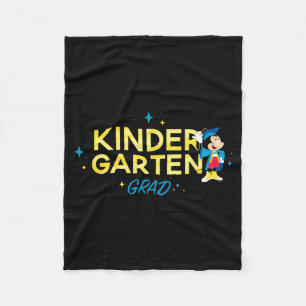 Mickey mouse 'kindergarten grad' kids' graduation fleece blanket
