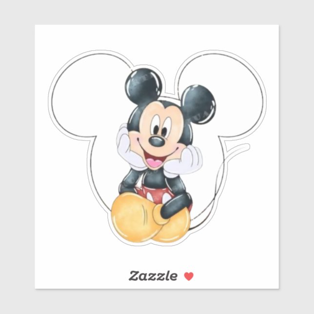 Mickey Mouse Polka Dot  red Baby Shower (Sheet)