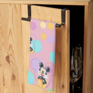 Mickey Mouse Polka Dot  red Baby Shower Tea Towel