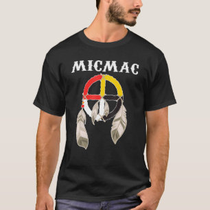 Micmac Mi'kmaq Nation Indian Tribe Medicine Wheel  T-Shirt