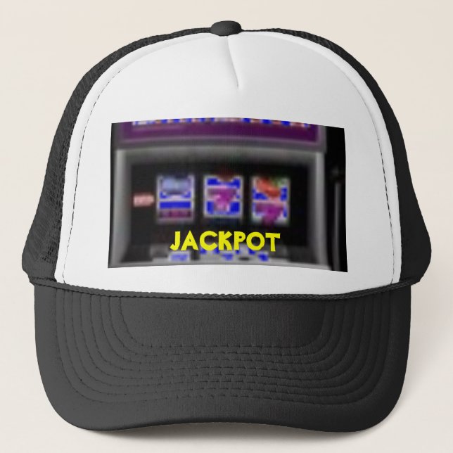 Micro4,                       JACKPOT Trucker Hat (Front)
