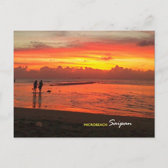 Micro Beach, Saipan Postcard (Front)