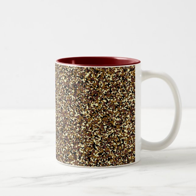 Micro Brown Camo Pattern Mug (Right)