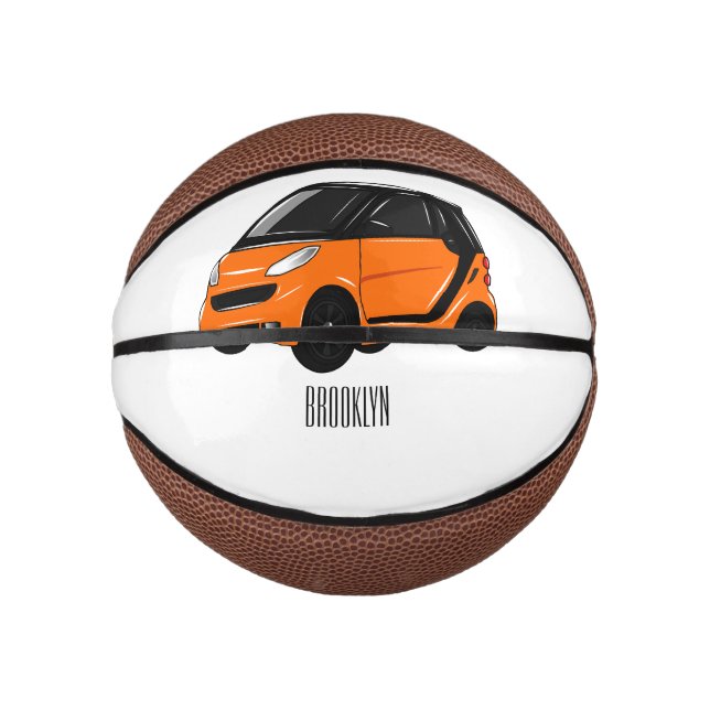 Micro car cartoon illustration mini basketball (Front)