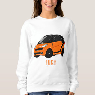 Micro car cartoon illustration sweatshirt