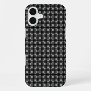 Micro Chequered Black Case-Mate Barely There Apple iPhone 16 Plus Case