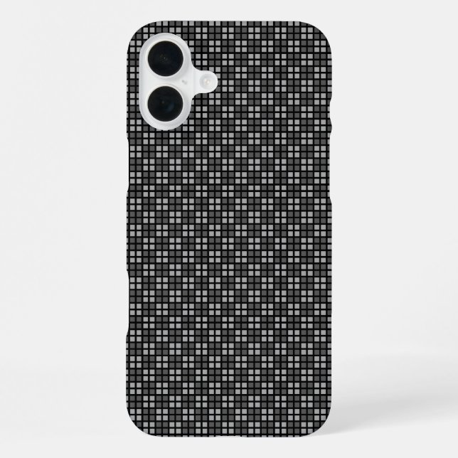 Micro Chequered Black Case-Mate Barely There Apple iPhone Case (Back)