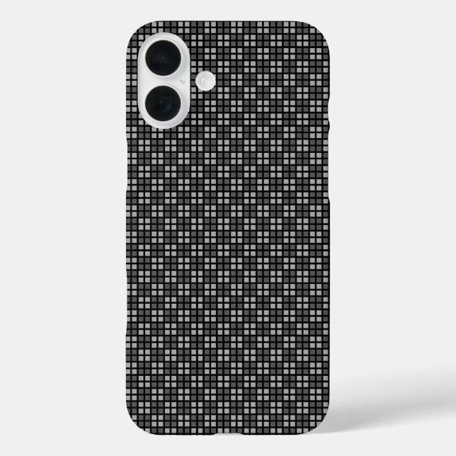 Micro Chequered Black Case-Mate Barely There Apple iPhone Case (Back)