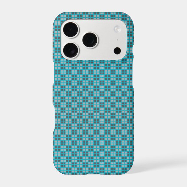 Micro Chequered Blue iPhone Protector (Back)