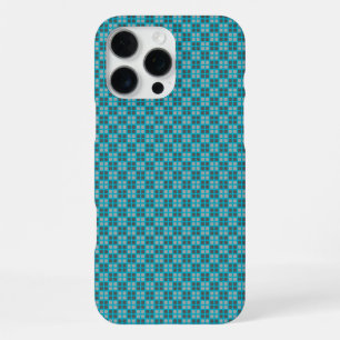 Micro Chequered Blue iPhone Protector 16 Pro Max Case