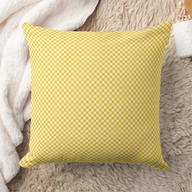 Micro Chequered Grid Pattern Cushion (Blanket)