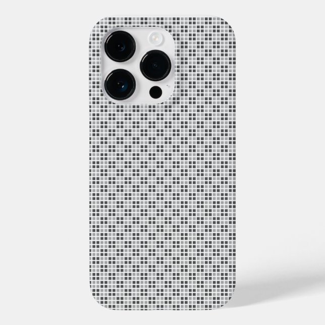 Micro Chequered White iPhone Protector Case-Mate iPhone Case (Back)