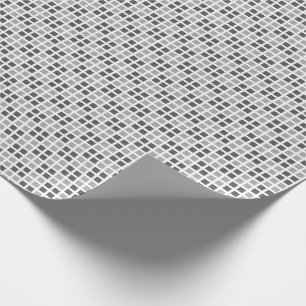 Micro Chequered White Wrapping Paper