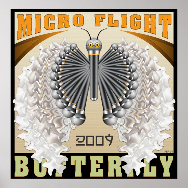 Micro Flight Butterfly Poster (Front)
