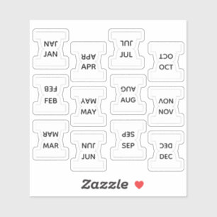 Micro Months Index Tab Bujo Divider Labels Planner