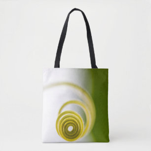 Micro photography of plant stem tote bag