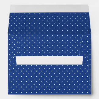 Micro Polka Dot White - True Blue Envelope